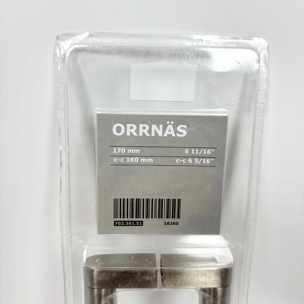 Ikea Orrnas Stainless Steel Handle Drawer Pulls 6 11/16